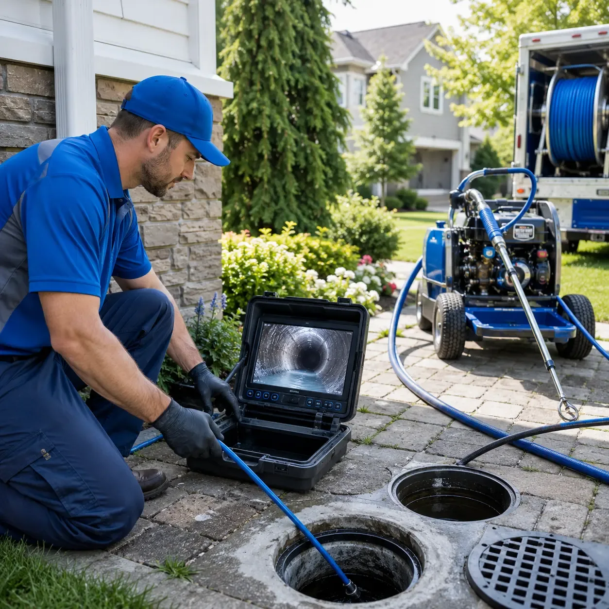 Outdoor drain cleaning professionals serving Kossuth, PA