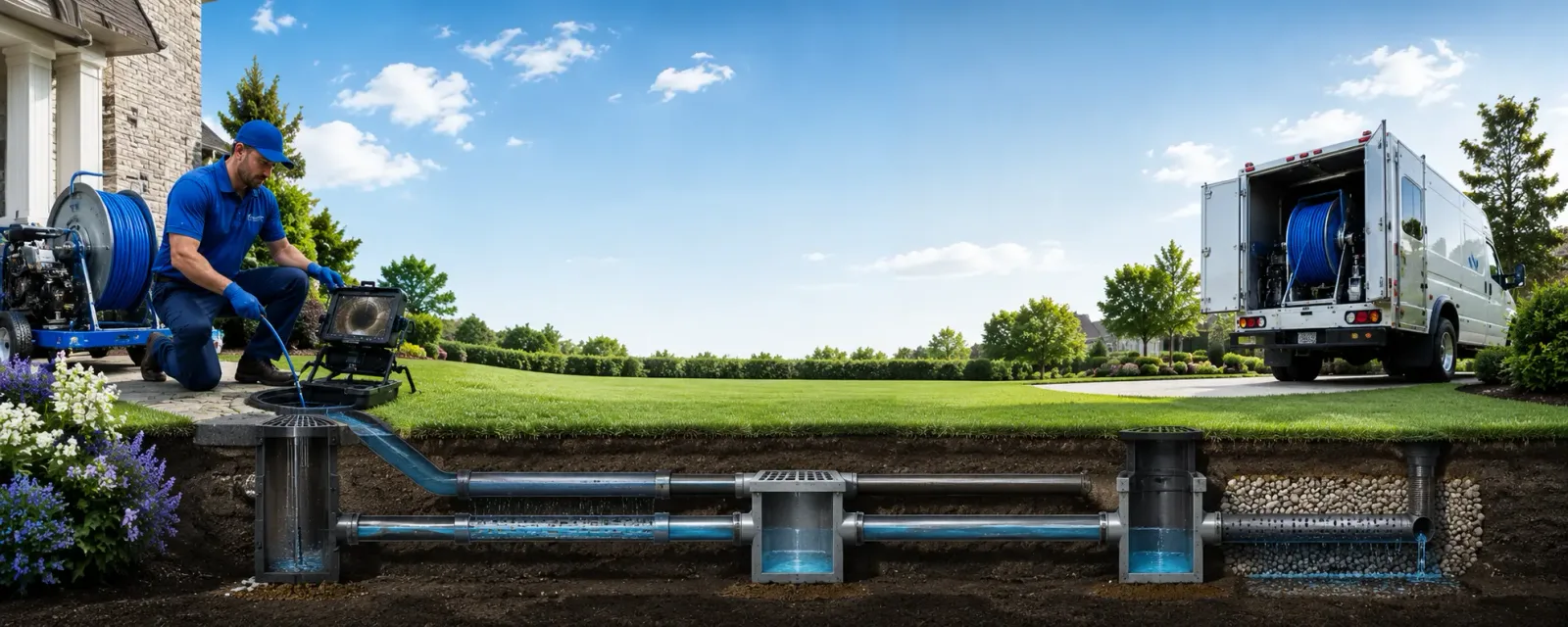 Outdoor drain cleaning information for Kossuth, PA