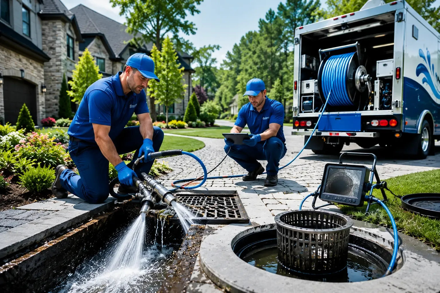 Local outdoor drain cleaning professionals in Kossuth, PA